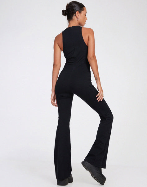 IMAGE OF Ginevra Jumpsuit in Lycra Black