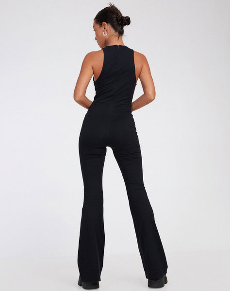 IMAGE OF Ginevra Jumpsuit in Lycra Black