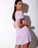 Elara Dress in Ditsy Rose Lilac