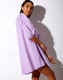 Elna Babydoll Dress in Lilac