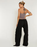 image of Hiriko Halter Top in Charcoal