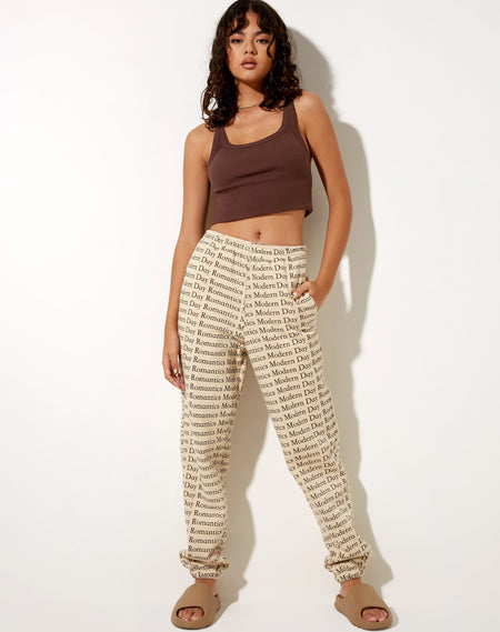 Wide Leg Jogger in Angel Dimante Hot Fix