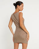 image of Robina Mini Dress in Oatmeal