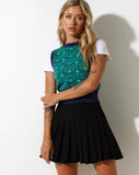 Image of Jaya Sweater Vest in Swirl Green and Blue