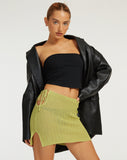 image of Juna Mini Skirt in Lime