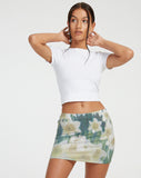 image of Kinan Mini Skirt in Digi Flower