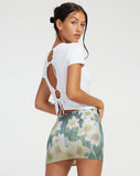 image of Kinan Mini Skirt in Digi Flower