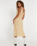 image of Lisheva Midi Dress in Daisy Chain Cream