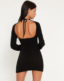 image of Lovato Long Sleeve Mini dress in Black