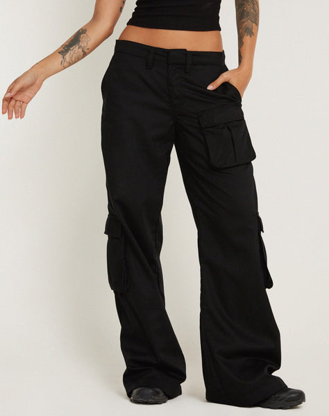 image of Lovis Cargo Trouser in Black