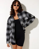 Image of Marcella Shirt in Check Black