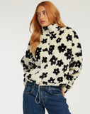 Image of Nero Jacket in Daisy White and Black