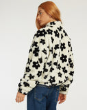 Image of Nero Jacket in Daisy White and Black