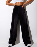 Obeli Trouser in Rib Black