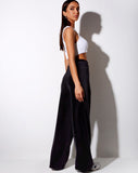 Obeli Trouser in Rib Black