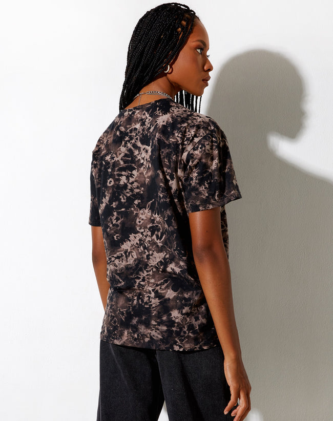 Image of Oversize Basic Tee in Oil Smoke