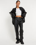 Image of MOTEL X OLIVIA NEILL Parallel Trouser in Pu Black