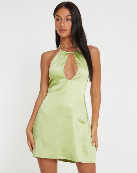 MOTEL X BARBARA Rurouni Mini Dress in Green