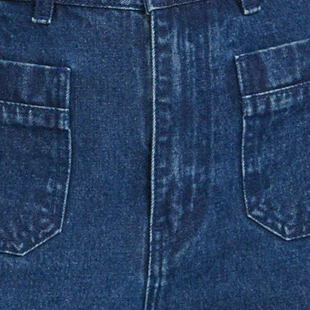 Retro Pocket Flare Jeans in 90's Indigo