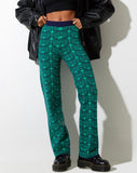 image of Sabila Trouser in Swirl Green and Blue