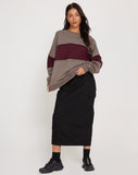 Image of Samara Sweatshirt in Cloudburst Oxblood Black