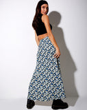 Sayan Maxi Skirt in Aster Blue