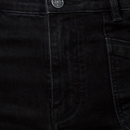 Seam Split Jeans in Black Wash