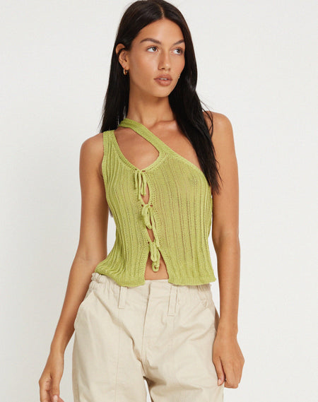 Lanica Top in Forest Green