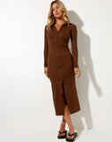 Image of Taryn Maxi Dress in Rib Cocoa