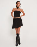 image of Thea Low Waist Mini Skirt in Black