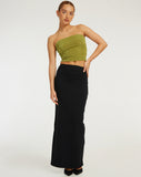 image of Tiska Bandeau Top in Lime