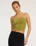 image of Tiska Bandeau Top in Lime