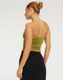 image of Tiska Bandeau Top in Lime