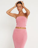 image of Tiska Bandeau Top in Pink