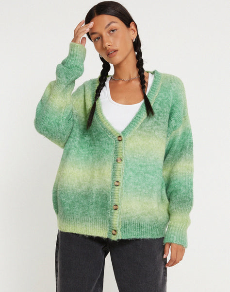 Image of Uriela Cardi in Wool Green