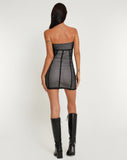 image of Valdin Bandeau Dress in Black