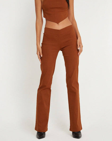 image of Zirnia Trouser in Coffee Bean