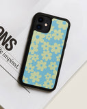 Image of Motel X Barbara Kristoffersen Iphone Case in Retro Daisy Blue