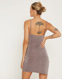 image of Revati Mini Dress in Charcoal