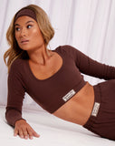 Image of Esmera Top in Deep Mahogany Modern Day Label Embro