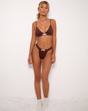 Image of Vidhi Bralette in Deep Mahogany Modern Day Romantics Label Embro