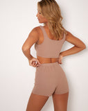 Image of Lou Hot Pant in Silver Mink in Modern Day Label Embro