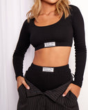 Image of Lou Hot Pant in Black Modern Day Romantics Label Embro