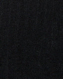Mabel Cutout Bodice in Rib Knit Black