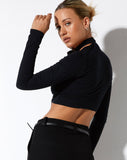 image of Ribus Crop Top in Black