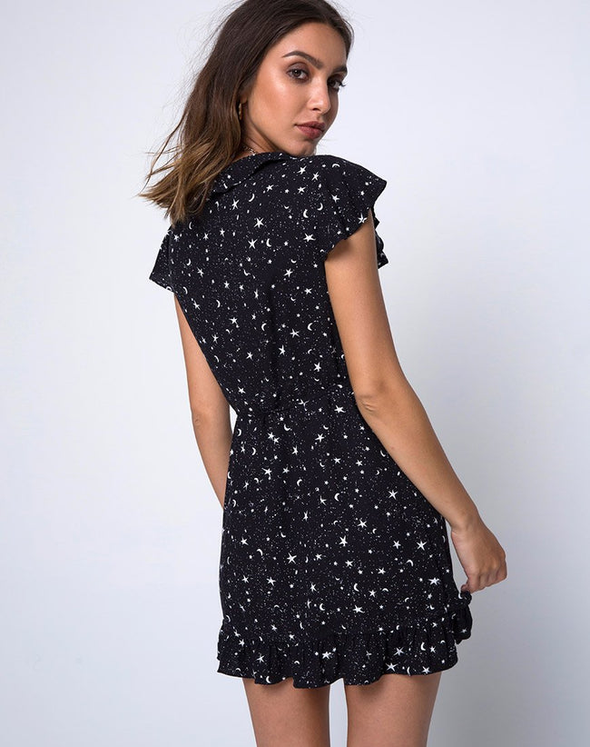 Rica Skater Dress in Ditsy Cosmos