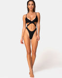 Riko Swimsuit in Matte Black