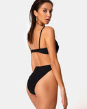 Riko Swimsuit in Matte Black