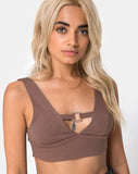 Rilla Top in Cacao with Rectangle Square