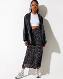 Image of Rima Midi Skirt in Dark Base Floral Black